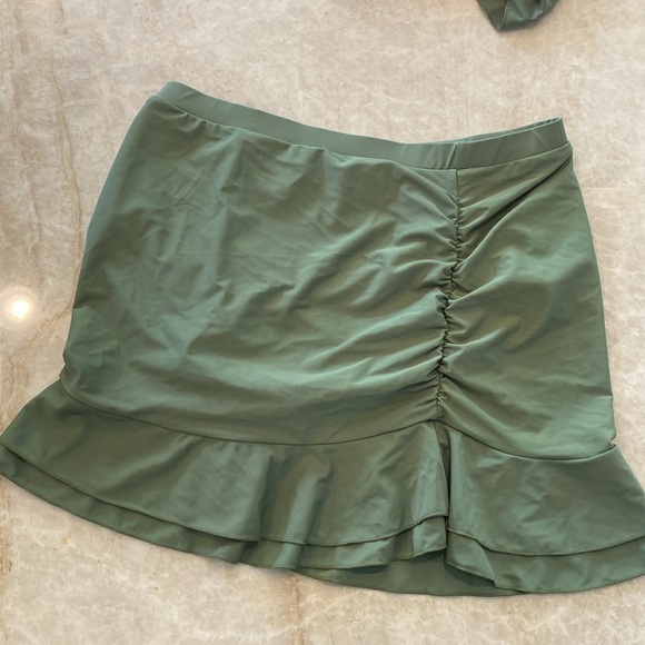 Women’s Swim Skirt size 20 Hilor Olive Green - Picture 3 of 5